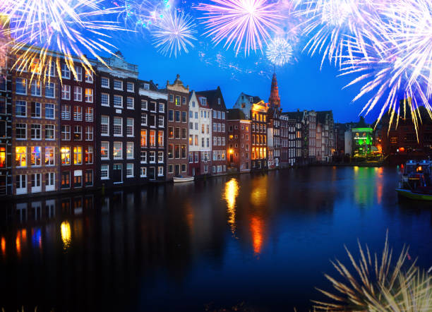 istock Houses of Amstardam, Netherlands 1064555598