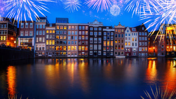 istock Houses of Amsterdam, Netherlands 1064556090