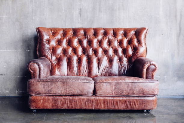 istock Living room with vintage style  leather sofa 1064562008