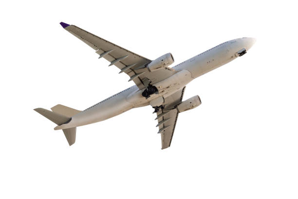 istock Airplane isolated on white background 1064565380