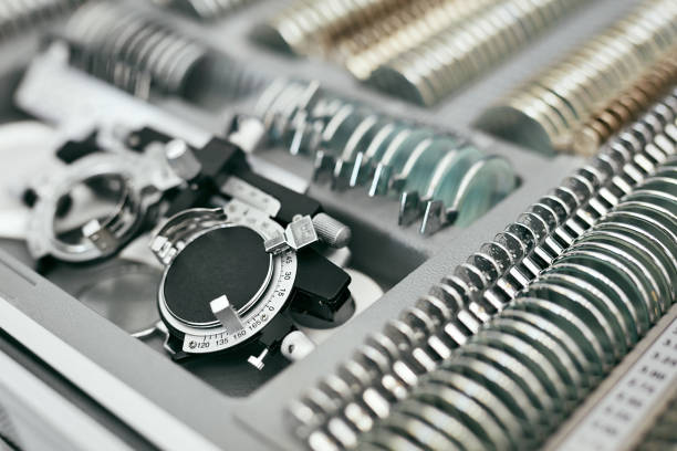 istock Ophthalmology Medical Equipment, Tools For Eyesight Exam Closeup 1064565934