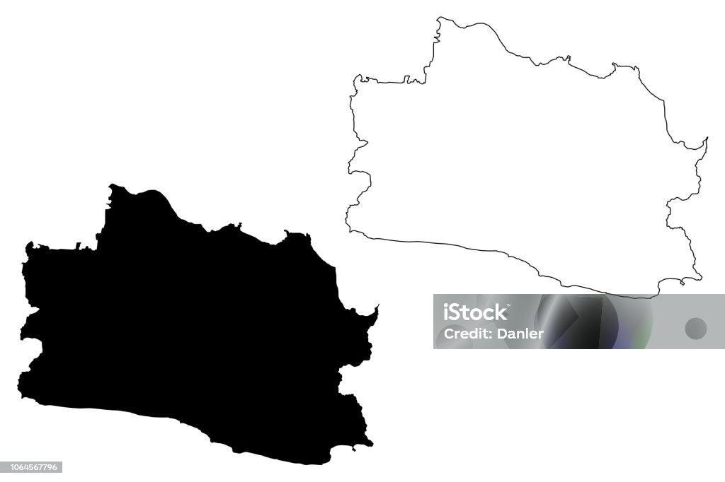 West Java Map Vector Stock Illustration - Download Image Now - Abstract ...