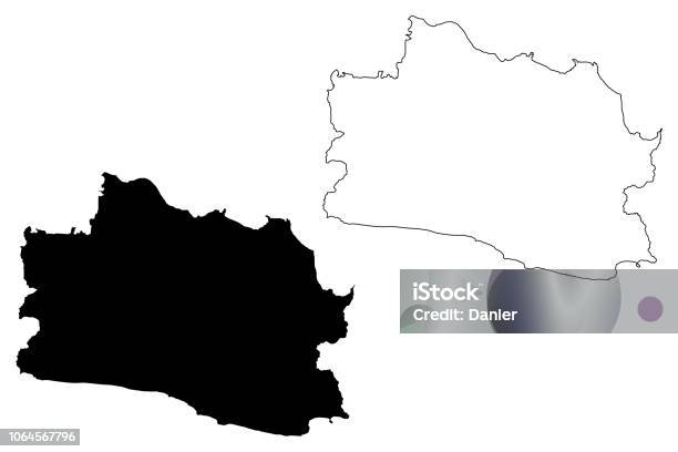 West Java Map Vector Stock Illustration - Download Image Now - Abstract ...