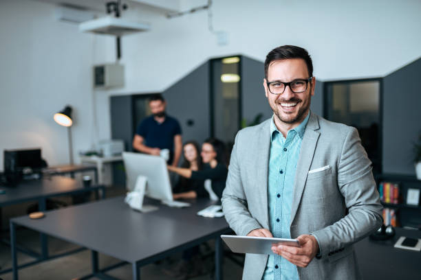 istock Portrait of a successful leader. 1064570296