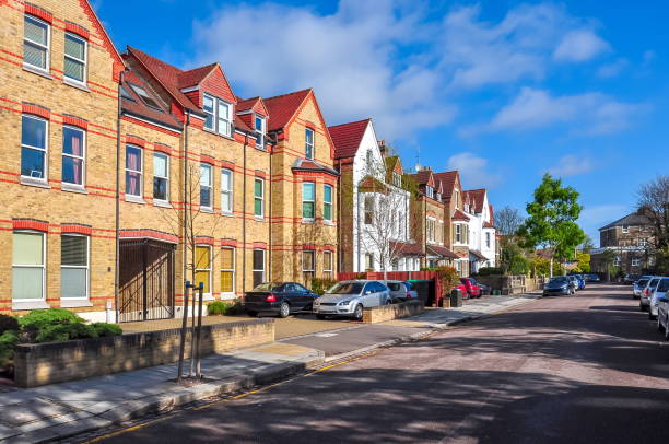 Streets of West Ealing district, London, UK Streets of West Ealing district, London, UK eanling stock pictures, royalty-free photos & images