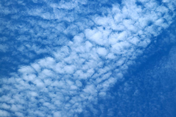 istock White Scattered Clouds on the Vivid Blue Sky 1064584940