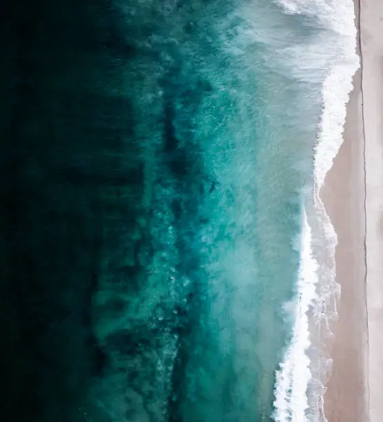 The colors of the ocean from beneath