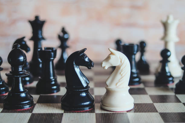 istock chessboard game for ideas  and business strategy, business planner concept. 1064588586