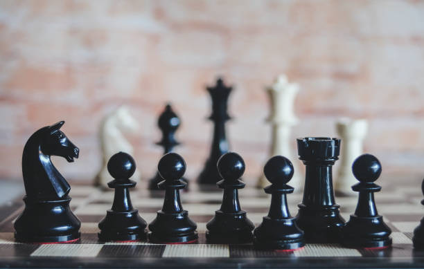 istock chessboard game for ideas  and business strategy, business planner concept. 1064588604