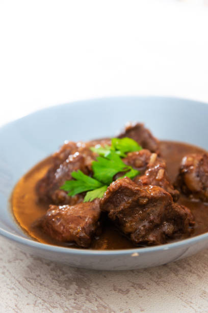 istock Homemade Beef cheek with wine sauce 1064598246
