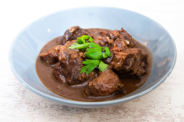istock Homemade Beef cheek with wine sauce 1064598248