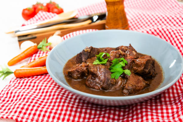 istock Homemade Beef cheek with wine sauce 1064598276