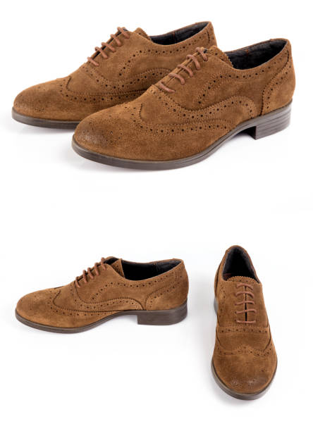 istock Group of shoe on white background, isolated product. 1064598368