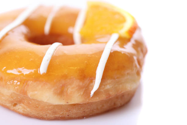 Orange Donut isolated on white background