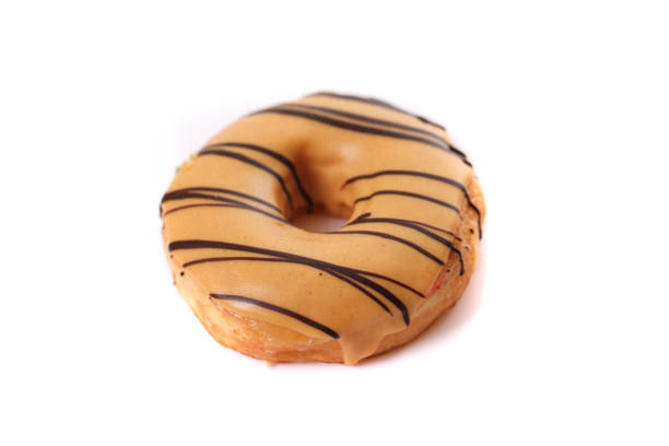 Peanut Butter Donut isolated on white background