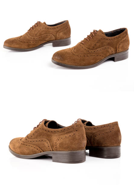 istock Group of shoe on white background, isolated product. 1064607042