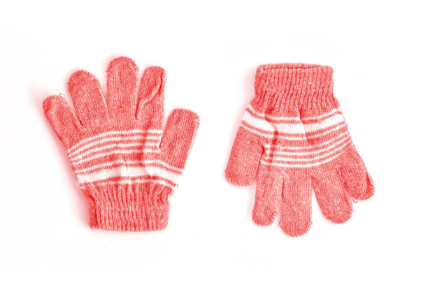 istock Directly Above Shot Of Gloves On White Background 1064608042