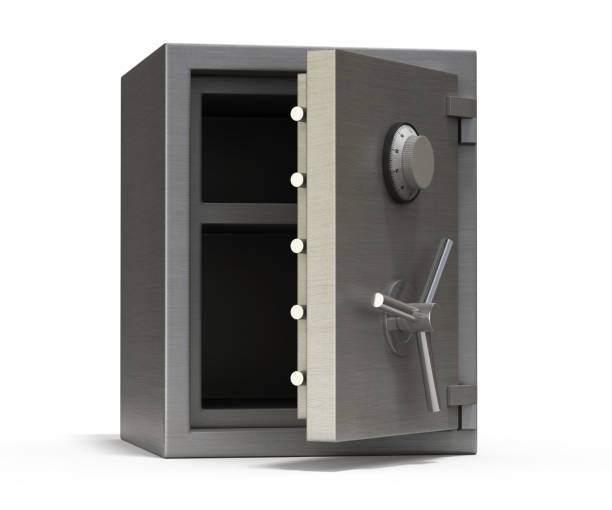 istock A stainless steel safe - Clipping Path 1064613238