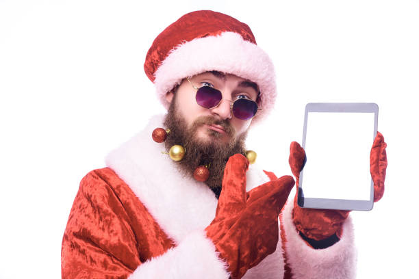 istock man in Santa Claus costume 1064618566