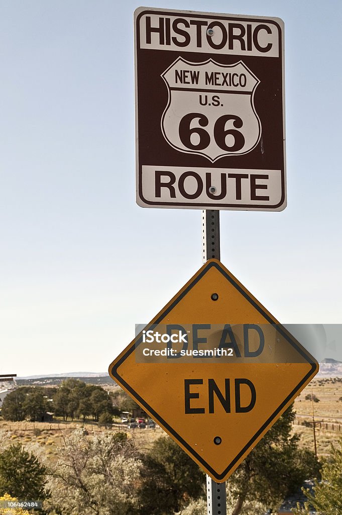 Route 66-New Mexico - Lizenzfrei Straßennummer Stock-Foto