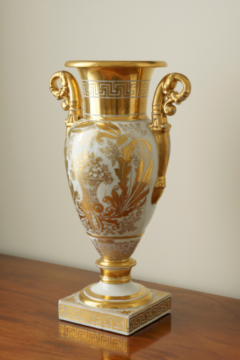 Gilded vase