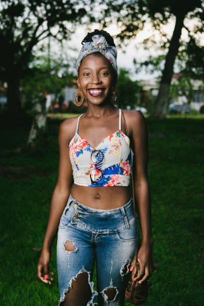 istock Beautiful trendy african woman 1064631014