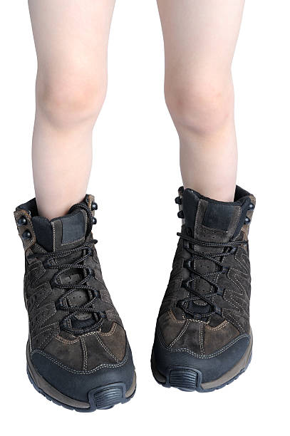 istock child trying hiking shoes 106463234