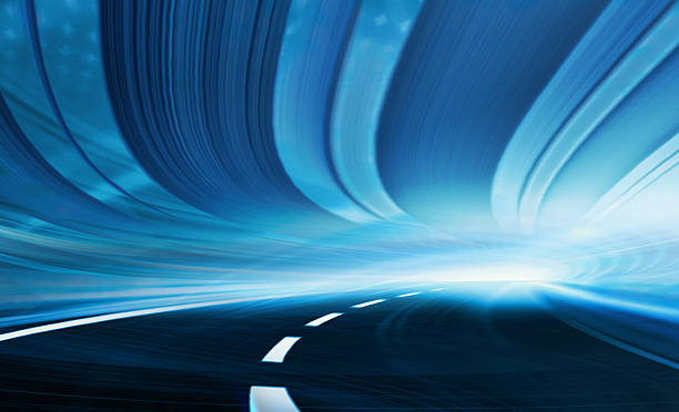 istock Speed motion art on highway road tunnel 106463235