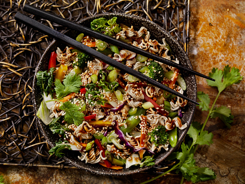 Asian Salad with Ramen Noodles