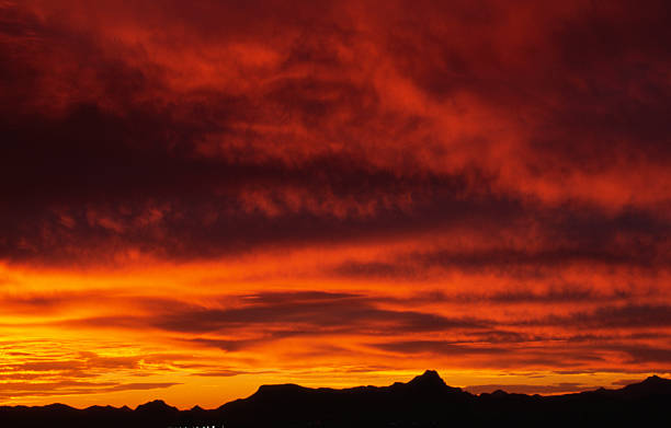 Tuscon pôr do sol, 2 - foto de acervo