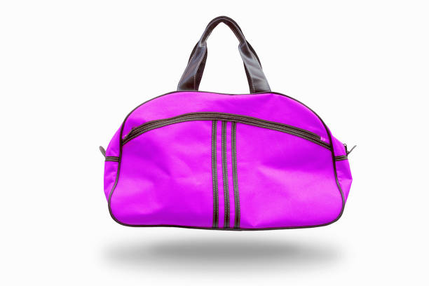istock purple sports bag,with clipping path 1064650486