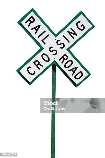 鉄道の横断標識 - カットアウトのストックフォトや画像を多数ご用意 - カットアウト, カラー画像, 一つ