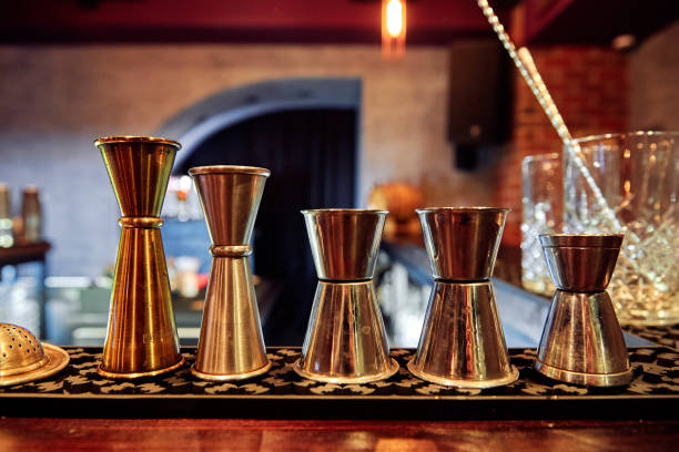 istock measuring piles at the bar 1064656360