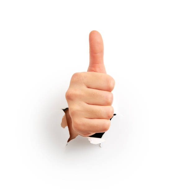 570+ Thumbs Up Sign From Hole Stock Photos, Pictures & Royalty-Free