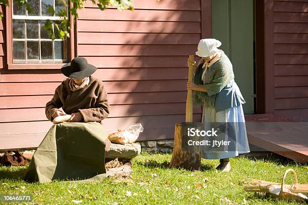 Colonial Couple Stock Photo - Download Image Now - Colonial Style, People, 18th Century Style