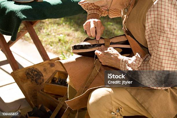 Colonial Cobbler Stock Photo - Download Image Now - 18th Century Style, Apron, Colonial Style