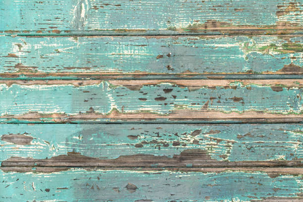 istock Turquoise wooden boards wall 1064663484