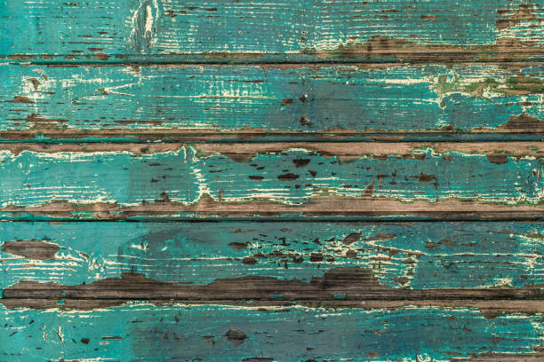 istock Turquoise wooden boards wall 1064663518