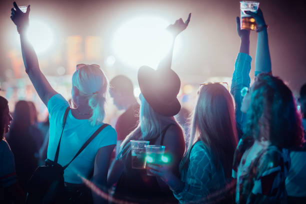istock Friends at music festiva 1064665514