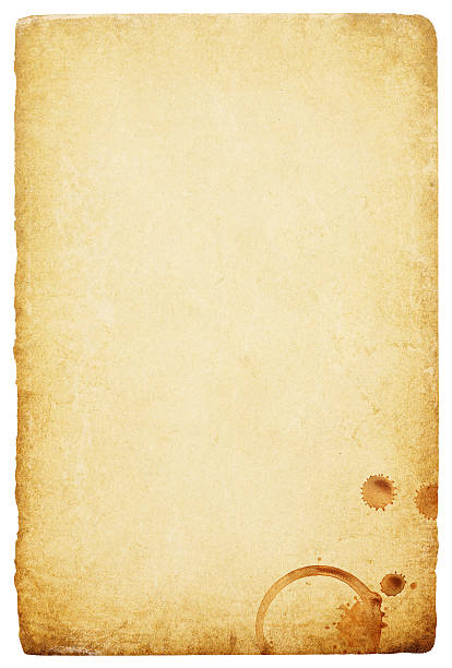 istock Vintage paper with coffee rings stain. 106467028