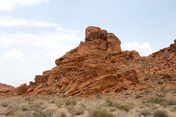 istock Red Rocky formation in the Valley of Fire 106467297