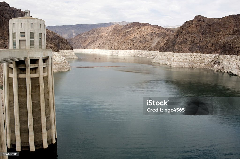 Hoover Dam and Colorado River  Colorado River Stock Photo