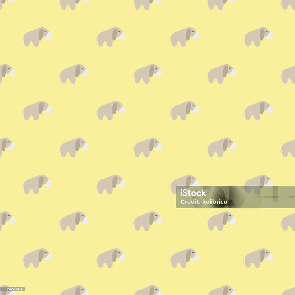 Yellow Donkey Pattern Seamless Pattern Of Cartoon Donkey Stock Illustration - Download Image ...