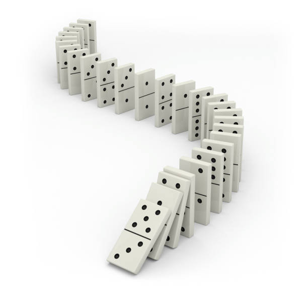 dominoes dominoes 3D domino effect stock pictures, royalty-free photos & images