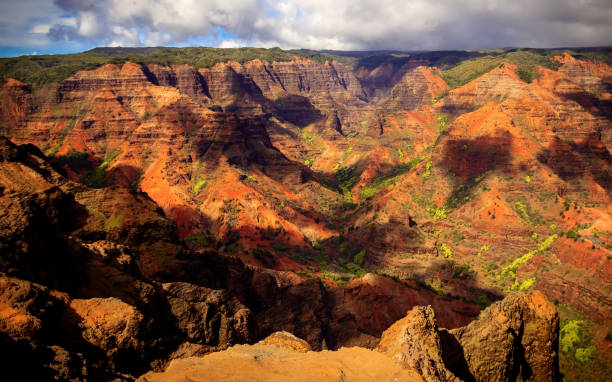istock Waimea canyon in gilden light 1064679872