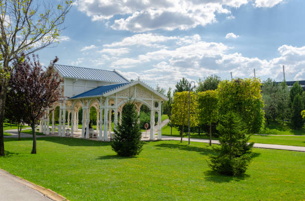 istock Railway station in the park 1064682312