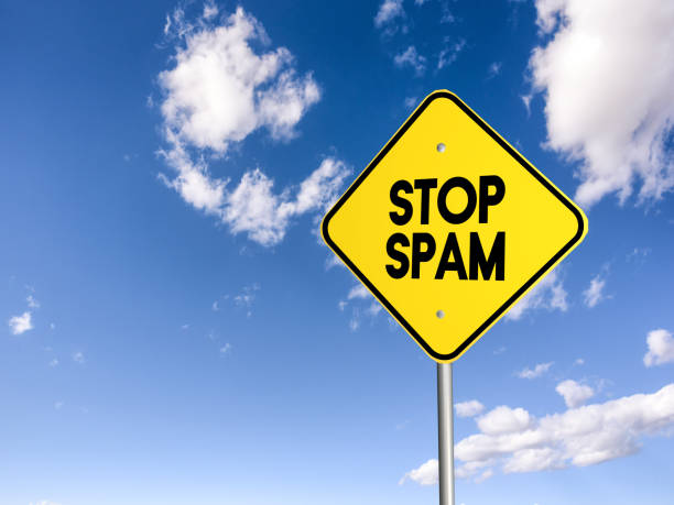 istock stop spam road sign 3D illustration 1064683414