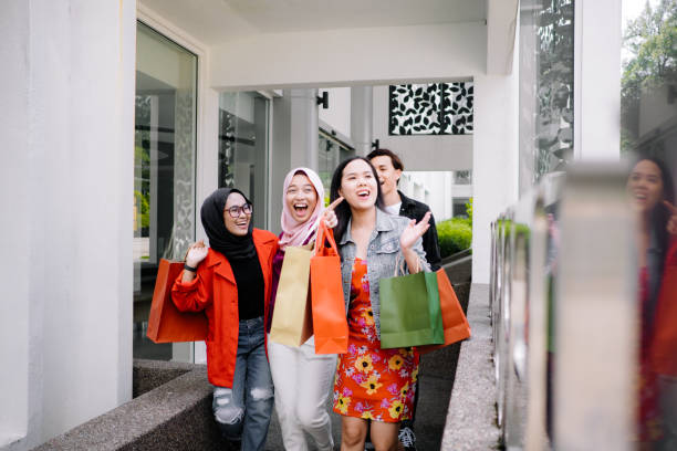 istock Friends Walking Together Shopping 1064696506