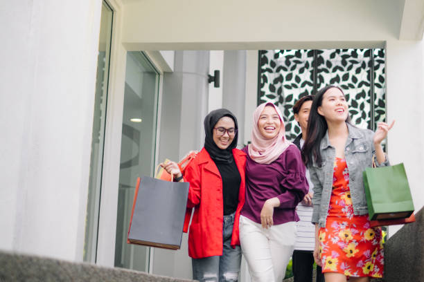istock Friends Walking Together Shopping 1064696556