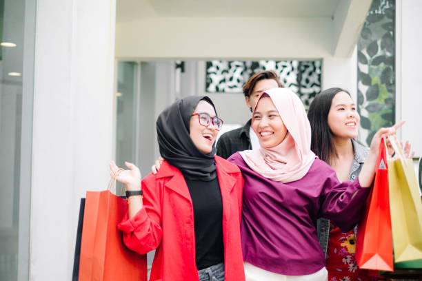 istock Friends Walking Together Shopping 1064696590